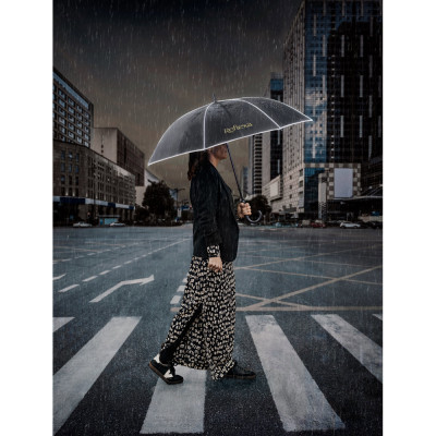 FINNLEY. 27 umbrella in windproof recycled polyester (100 rPET) pongee 190T